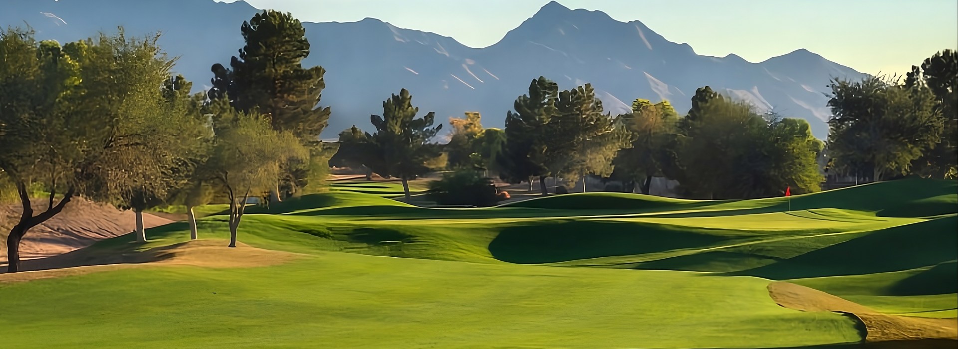 View of golf course green